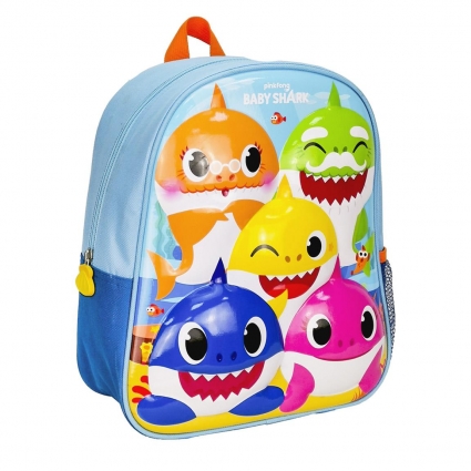 MOCHILA INFANTIL 3D BABY SHARK