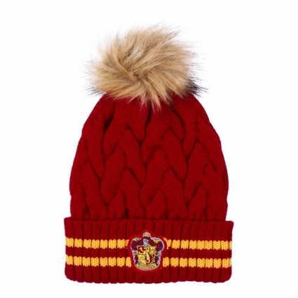 GORRO TRICOT POMPOM HARRY POTTER GRYFFINDOR