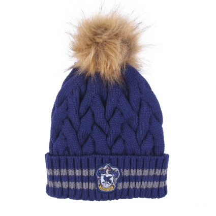 GORRO TRICOT POMPOM HARRY POTTER RAVENCLAW