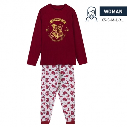 PIJAMA LARGO SINGLE JERSEY HARRY POTTER