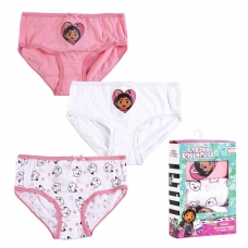 PACK BRAGUITAS SINGLE JERSEY 3 PIEZAS GABBY´S DOLLHOUSE