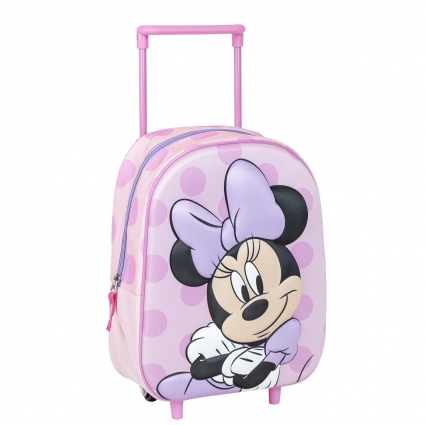 MOCHILA INFANTIL TROLLEY 3D MINNIE