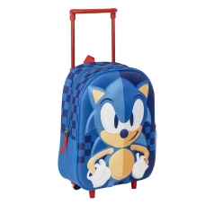 MOCHILA INFANTIL TROLLEY 3D SONIC