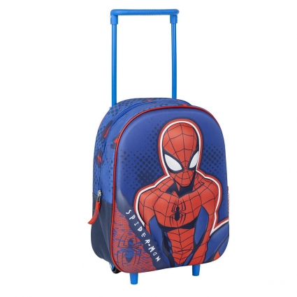 MOCHILA INFANTIL TROLLEY 3D SPIDERMAN