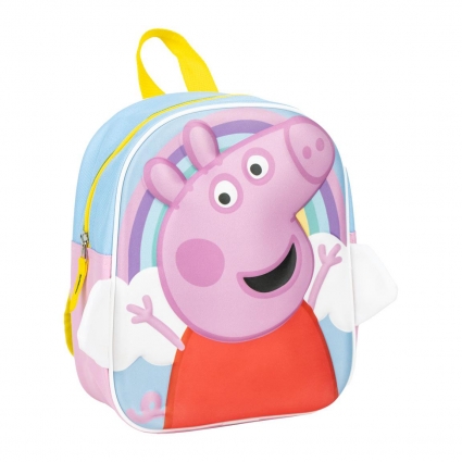 MOCHILA INFANTIL 3D APLICACIONES PEPPA PIG