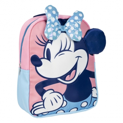 MOCHILA INFANTIL PERSONAJE APLICACIONES MINNIE