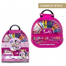 SET PAPELERÍA COLOREABLE 50 PIEZAS MINNIE