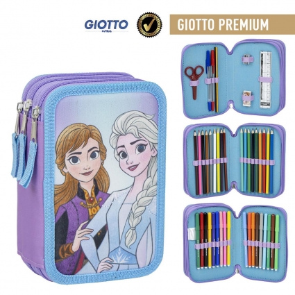 PLUMIER CON ACCESORIOS GIOTTO FROZEN