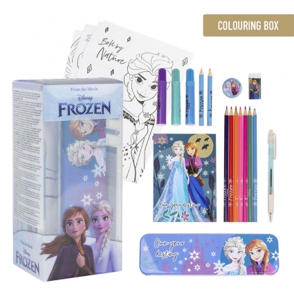 SET PAPELERÍA COLOREABLE FROZEN