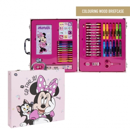 SET PAPELERÍA COLOREABLE MALETÍN MINNIE