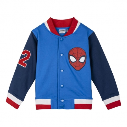 CHAQUETA COTTON BRUSHED BASEBALL SPIDERMAN