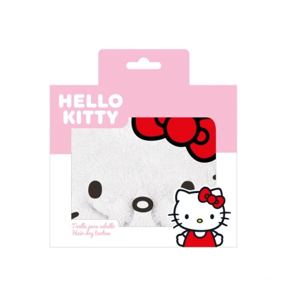 TOALLA PARA CABELLO HELLO KITTY