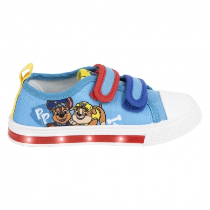 ZAPATILLA LONETA SUELA PVC CON LUCES PAW PATROL