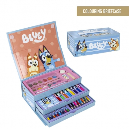 SET PAPELERÍA COLOREABLE MALETÍN BLUEY