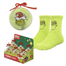 CALCETIN ANTIDESLIZANTE NAVIDEÑO THE GRINCH