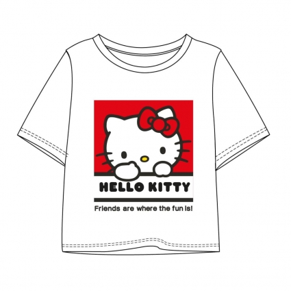 CAMISETA CORTA SINGLE JERSEY HELLO KITTY