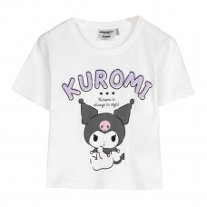 CAMISETA CORTA SINGLE JERSEY HELLO KITTY KUROMI