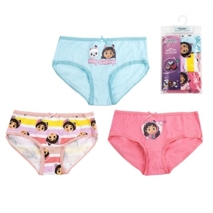 PACK BRAGUITAS SINGLE JERSEY 3 PIEZAS GABBY´S DOLLHOUSE