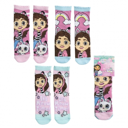 PACK CALCETINES 3 PIEZAS GABBY´S DOLLHOUSE