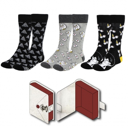 PACK CALCETINES 3 PIEZAS HARRY POTTER