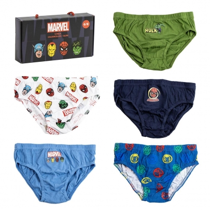 PACK CALZONCILLOS SINGLE JERSEY 5 PIEZAS MARVEL