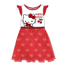 VESTIDO SINGLE JERSEY FANTASIA HELLO KITTY