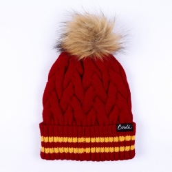 GORRO TRICOT POMPOM HARRY POTTER GRYFFINDOR