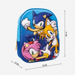 MOCHILA INFANTIL 3D SONIC