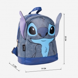 MOCHILA CASUAL MODA APLICACIONES STITCH