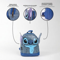 MOCHILA CASUAL MODA APLICACIONES STITCH