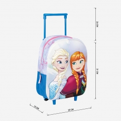 MOCHILA INFANTIL TROLLEY 3D FROZEN