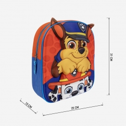 MOCHILA INFANTIL 3D APLICACIONES PAW PATROL