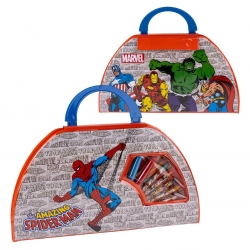 SET PAPELERÍA COLOREABLE 50 PIEZAS MARVEL