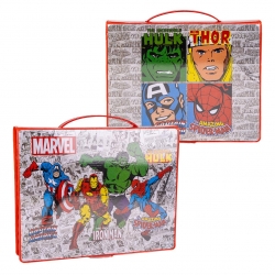 SET PAPELERÍA COLOREABLE CAJA MARVEL