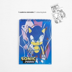 SET PAPELERÍA COLOREABLE DISPLAY SONIC PRIME