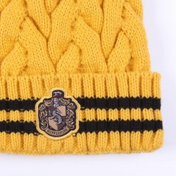 GORRO TRICOT POMPOM HARRY POTTER HUFFLEPUFF