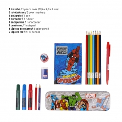 SET PAPELERÍA COLOREABLE MARVEL