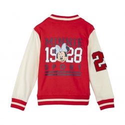 CHAQUETA COTTON BRUSHED BASEBALL MINNIE