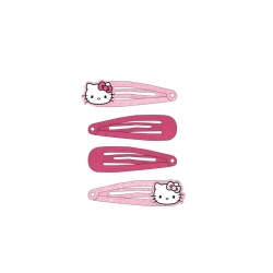 ACCESORIOS PELO CLIPS 4 PIEZAS HELLO KITTY