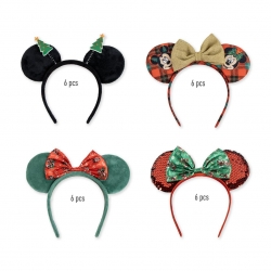 ACCESORIOS PELO DISPLAY NAVIDAD 24 PCS MINNIE