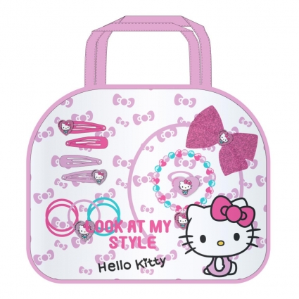 SET DE BELLEZA ACCESORIOS DISPLAY HELLO KITTY